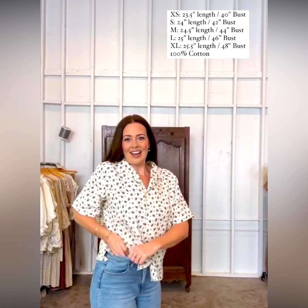 Floral Button Down Shirt